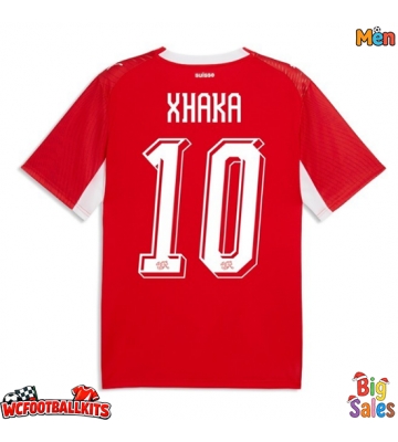 Switzerland Granit Xhaka #10 Replica Home Stadium Shirt World Cup 2026 Short Sleeve
